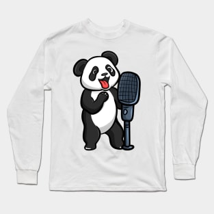 Singing Panda Long Sleeve T-Shirt